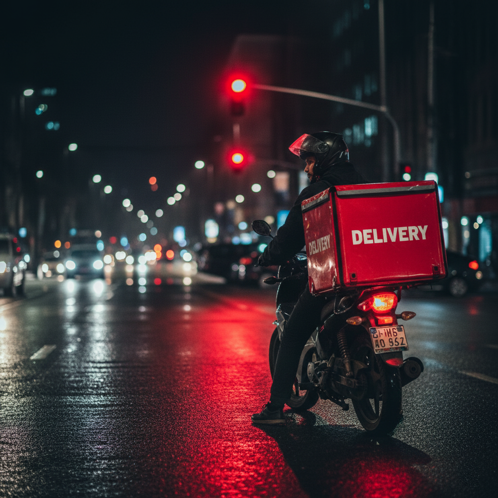 Trabalhos Temporários de Fim de Ano de entregador de comida por aplicativo