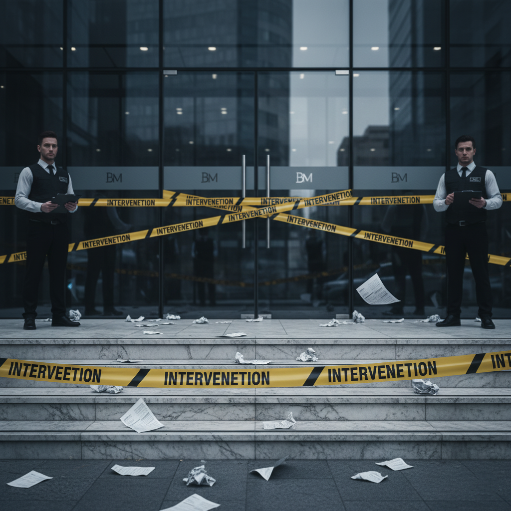 imagem ilustrativa sobre inervenção do banco master