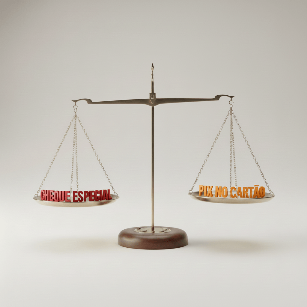 na balança: Pix no Cartão vs. Cheque Especial